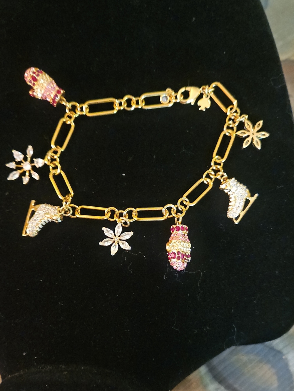 Kate Spade Snow Days Charm Bracelet NWOT